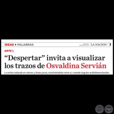 Despertar invita a visualizar los trazos de Osvaldina Servin - Domingo, 05 de Noviembre de 2017